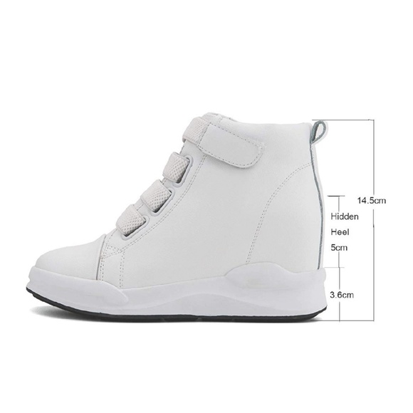 COPY - Women's Casual Platform High-Top Sneaker Hidden He - Picture 4 of 7
